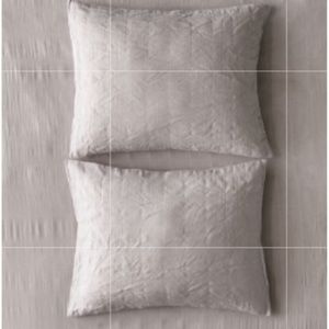 Nwt urban outfitters light gray pillow shams